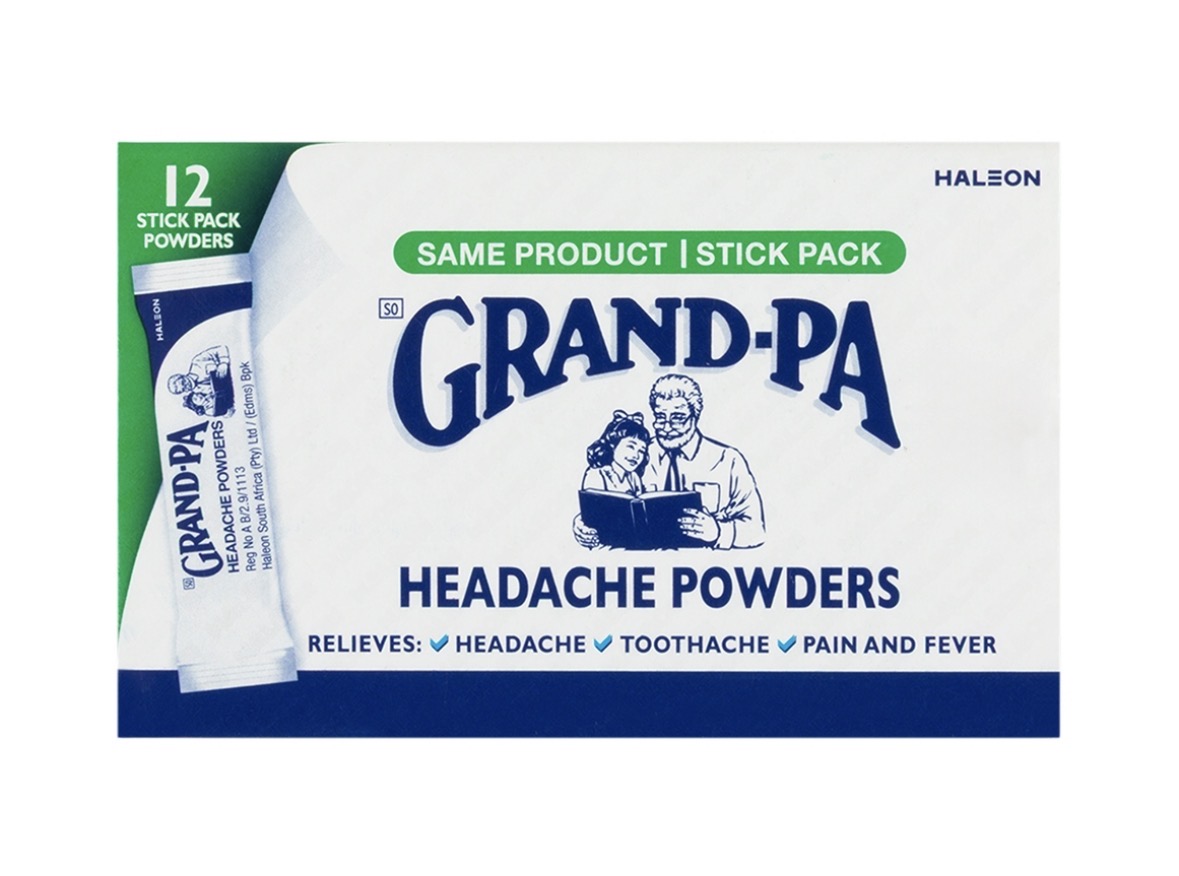 Grand-Pa Headache Powders Sticks 12’s Grand-Pa Headache Powders Sticks 12’s available near me at HillCare Pharmacy in Hillbrow and Johannesburg CBD