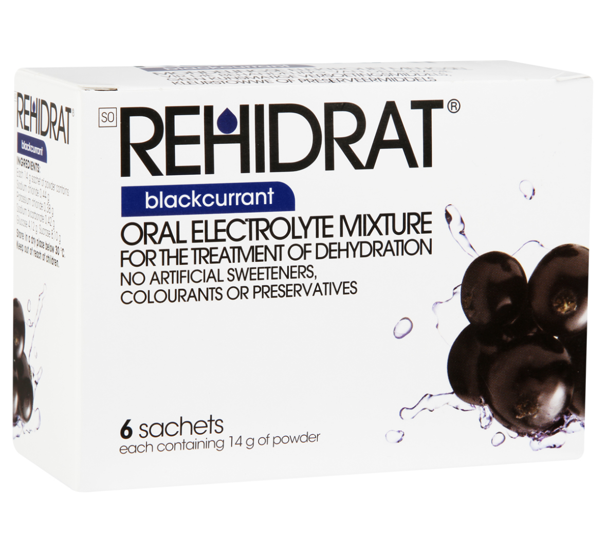 rehidrat oral electrolyte mixture blackcurrant 14g x 6 sachets rehidrat oral electrolyte mixture blackcurrant 14g x 6 sachets